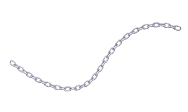 İzole edilmiş arkaplanda gümüş eğri simgesi. Paslanmaz sembolsüz mühendislik endüstrisi yapısı. 3d resimleme