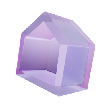 Cam holografik ikon ev aile mülkü inşa etmek modern ev yatırım ekonomisi kira konseptini finanse etmek. 3B resimleme