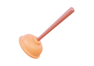 İzole edilmiş arka planda pompalama simgesi. Tuvalet pompası aletlerini em. En az çizgi film tarzı. 3B çizim tasarım ögesi