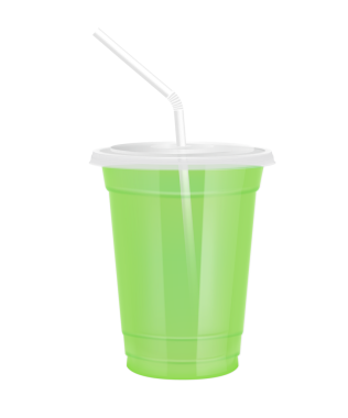 Plastik bardaktaki meyve suyu gibi şeffaf. Düz kapaklı ve saman tüplü cam. Tasarım için yeşil kırmızı su menü kafesi ya da restoranlar için. Paketleme içeceği 3D Gerçekçi PNG.