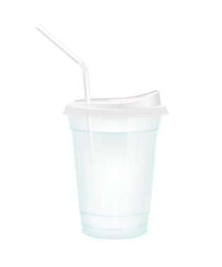 Plastik bardaktaki meyve suyu gibi şeffaf. Yudum kapaklı ve saman tüplü bardak. Tasarım için beyaz su menü kafesi ya da restoranlar. Paketleme içeceği 3D Gerçekçi PNG.