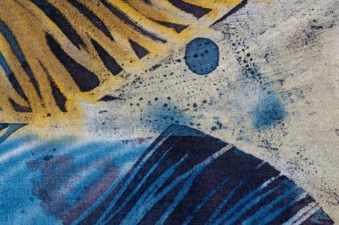 Soyutlama, sıcak batik, arka plan dokusu, ipek üzerinde el yapımı