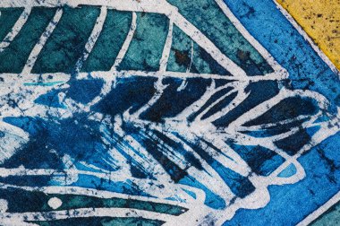 Soyutlama, sıcak batik, arka plan dokusu, ipek üzerinde el yapımı