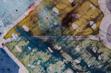 Soyutlama, sıcak batik, arka plan dokusu, ipek üzerinde el yapımı