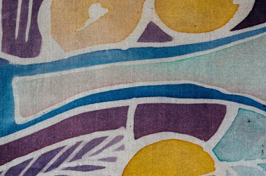 Soyutlama, sıcak batik, arka plan dokusu, ipek üzerinde el yapımı