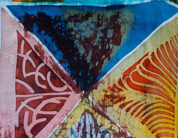Abstrakcja, gorące batik, tekstura tło, ręcznie na jedwabiu — Zdjęcie stockowe