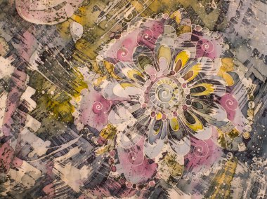Çiçek, parça, sıcak batik, arka plan dokusu, el yapımı 
