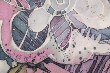 Çiçek, parça, sıcak batik, arka plan dokusu, el yapımı