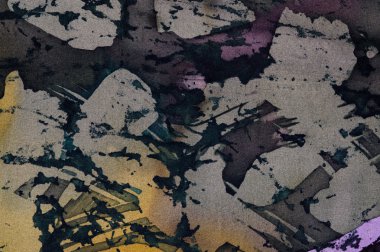 Soyutlama, sıcak batik, arka plan dokusu, ipek üzerinde el yapımı