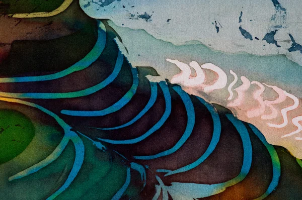 Pirinç terasları, dağlar, parça, sıcak batik, yatay