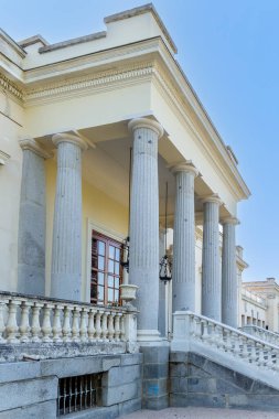 Madrid, İspanya - 10 Ekim 2022 Madrid 'deki Finca de Vista Alegre adlı halk bahçeleri, İspanya