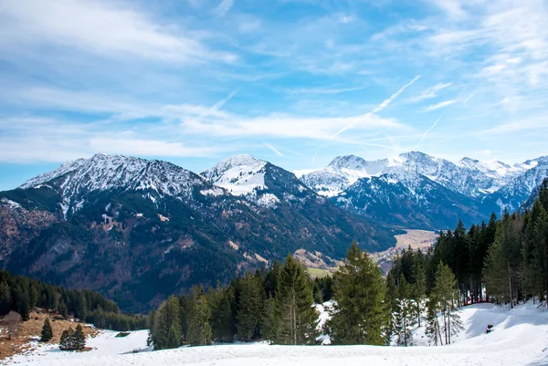 Vue imprenable sur les Alpes allemandes — Photo