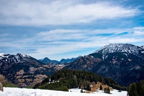 Vue imprenable sur les Alpes allemandes — Photo