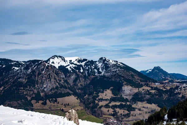 Vue imprenable sur les Alpes allemandes — Photo