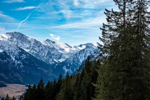 Vue imprenable sur les Alpes allemandes — Photo