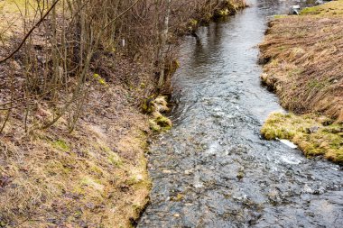 Güzel bir dağ dere Almanya'da manzarası