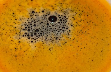 Bir fincan espresso kahve havai görünümü