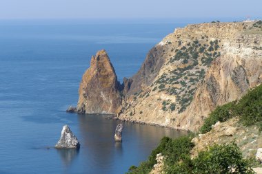 Panoramik dağ ve deniz