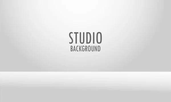 White Studio Empty Room Background Empty Studio Template Concept Vector — Stock Vector