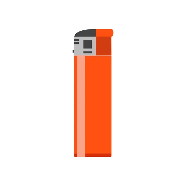 Sigaret Licht Vector Vlam Illustratie Plastic Object Rook Ontvlambare Wegwerp — Stockvector