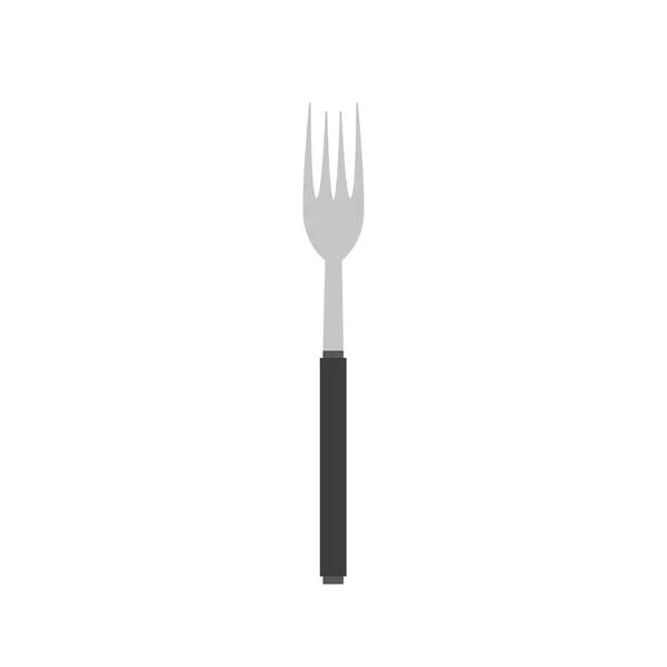 Векторная Вилочная Иллюстрация Иконка Нож Дизайн Столовые Приборы Кулинарный Символ — стоковый вектор