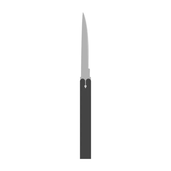 Arma Militar Cuchillo Vector Ilustración Crimen Hoja Daga Militar Aislada — Vector de stock