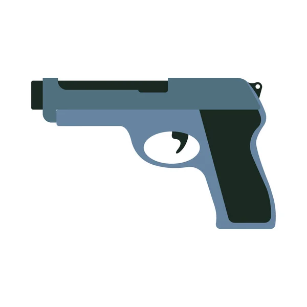 Pistola Pistola Vector Arma Ilustración Negro Arma Del Crimen Pistola — Archivo Imágenes Vectoriales