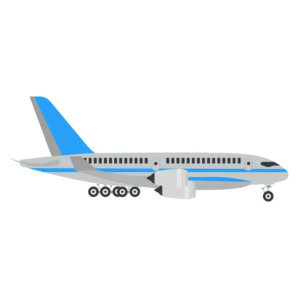 Flygplansresor Vektor Illustration Flyg Flygplan Flygplansflyg Affärsflyg Isolerad Vit Koncept — Stock vektor