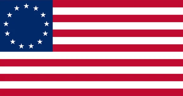 Вектор Прапора Бетті Росс Символізує Національну Ікону Країни Прапор Нації — стоковий вектор