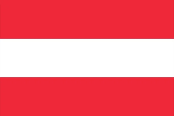 Bandiera Austria Simbolo Illustrazione Vettoriale Icona Nazionale Del Paese Libertà — Vettoriale Stock