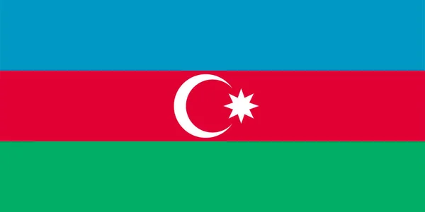 Bandera Azerbaijan Vector Illustration Symbol National Country Icon Libertad Bandera — Vector de stock