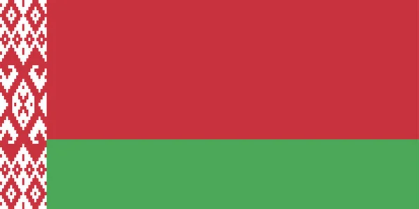 Флаг Беларусь Векторная Иллюстрация Символа Национальной Страны Государственный Флаг Республики — стоковый вектор