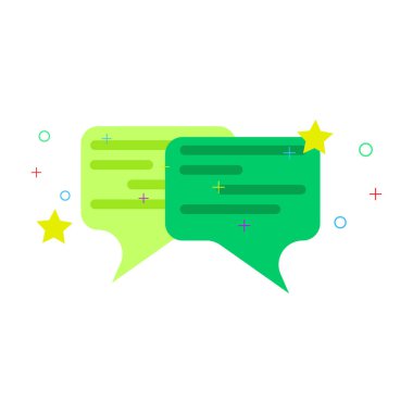 Kabarcık konuşma bulutu vektör iletişim ikonu komik mesajı. Çizgi film resimli konuşma bulutlu konuşma sembolü. Bubble sohbet tabelası tartışma şekli konuşması. Konuşma bulutu iletişim çizelgesi