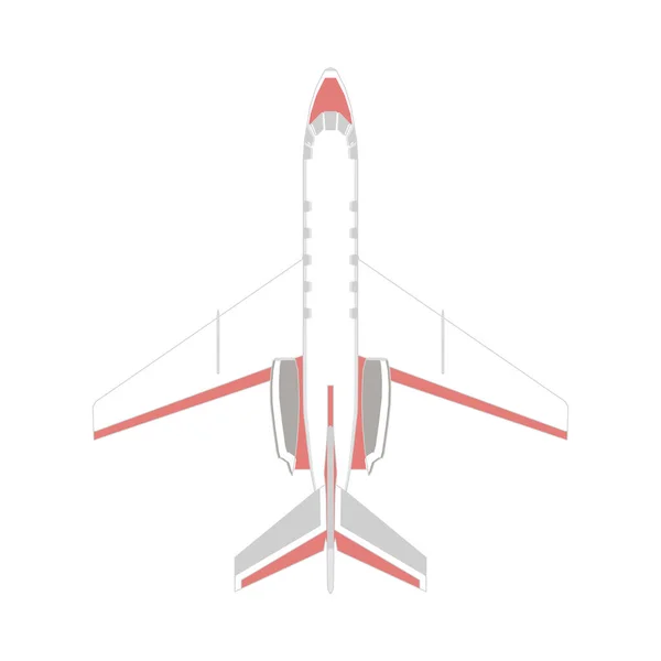 Flygplansresor Vektor Illustration Flyg Flygplan Flygplansflyg Affärsflyg Isolerad Vit Flygplansresor — Stock vektor