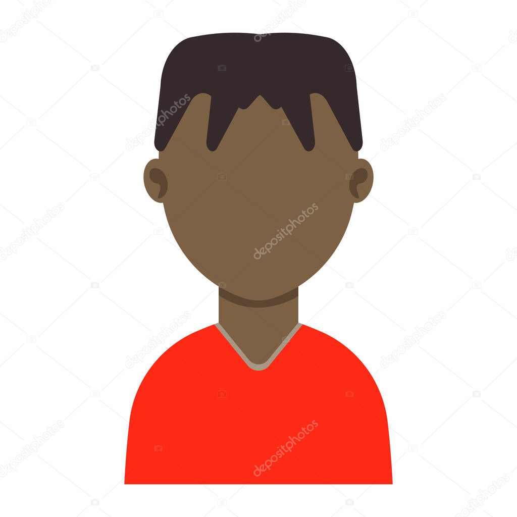 Avatar man person face icon vector illustration head character. Cartoon human portrait profile avatar user man isolated white. Adult silhouette human face avatar man icon character. Headshot element