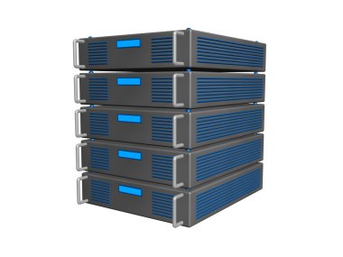 sunucuların 3D render