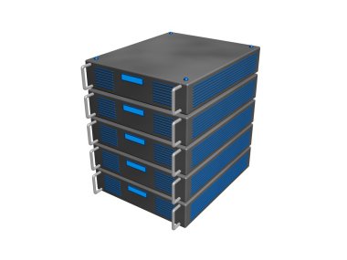 sunucuların 3D render