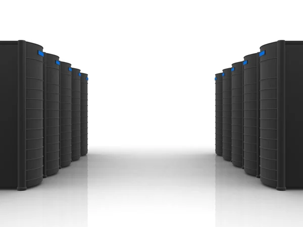 Servers on white background — Stock Photo, Image