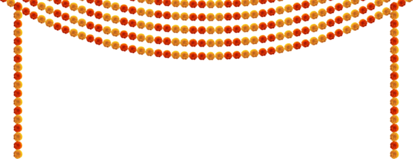 Kırmızı ve turuncu kadife çiçekleri dekoratif dekoratif tasarım asılı element
