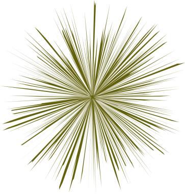 Yeşil havai fişek patlaması dekoratif tasarım elementi
