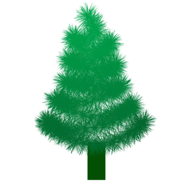 Sert çelenk tasarımı elementi olan yeşil Noel kıvrımlı ağaç