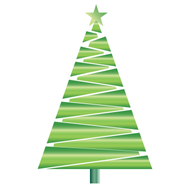 Noel ağacı yeşili, gölge dekoratif tasarım elementi