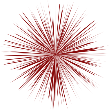 Kırmızı havai fişek dekoratif tasarım elementi patladı