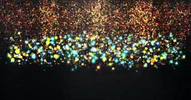 Ödül müzik şovu bg, 4K 'de kazananlar ve adaylar açıklanıyor. Zarif, zarif, ışıltılı parçacıklar altın renkli peri tozu kamera deklanşörüyle yavaşça toza dönüşüyor. Paparazziler anı yakalıyor