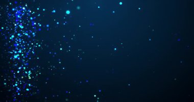 Hızla azalan vergisel öndeki toz parçacığı 4K 'ya. Hız artmış, muhteşem görünümlü, parlak altın tozlu perdeler parlıyor geçiş kapağı açılıyor. Yeni yıl 2026 Sparkles. Cazibe döngüsü