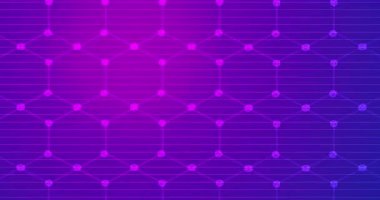 Altıgen titreşimli arıza, hareket teknolojisi arka planı 4K gibi. Fütürist, pürüzsüz tasarım, ızgara matris gibi hareket ediyor. Endüstriyel bağlantılar, bal peteği mimarisi. Hex desenli ağ.