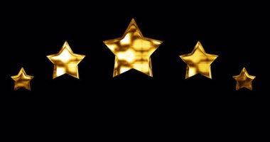 Sade bg 4K 'da Altın 5 Yıldız dereceli animasyon şekilleri. Beş yıldızlı puanlar, konsept animasyonları gözden geçirme. Altın Yıldız ödülü özel başarı ve performans değerlendirmesi. Müşteri hizmetleri geri bildirim lüks bg.