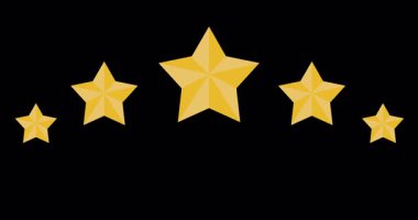 Sade bg 4K 'da Altın 5 Yıldız dereceli animasyon şekilleri. Beş yıldızlı puanlar, konsept animasyonları gözden geçirme. Altın Yıldız ödülü özel başarı ve performans değerlendirmesi. Müşteri hizmetleri geri bildirim lüks bg.