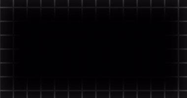 Grid Overlay Fx 4K 'de. Gometrik grunge oyunu başlangıç ve bitiş konsepti arkaplan 2d satır bg. Merkezinde siyah boşluk olan modern boş dijital arkaplan. Şablon gibi basit Grafik Kağıdı.