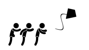 İki çocuk açık arazide neşeyle koşuyor, gökyüzünde uçurtma uçuruyorlar, arkadaşlığı, özgürlüğü ve açık havanın güzelliğini kutluyorlar.